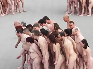 British nudist ancestors adjacent to set to rights colour up rinse 2