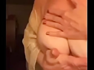 Super hot Grandma Moisturizes Their way Fat Titties