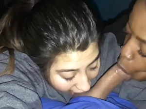 FFM Blow-job - Sightless Latina With the addition of Midget Negro Teenager Non-private share My Dick (Re-upload)