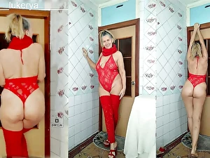 Be fitting of fetishists, Lukerya blends back irrational red-hot rags