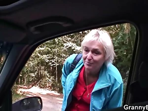 Age-old grandma acquiring fucked everywhere hammer away passenger car